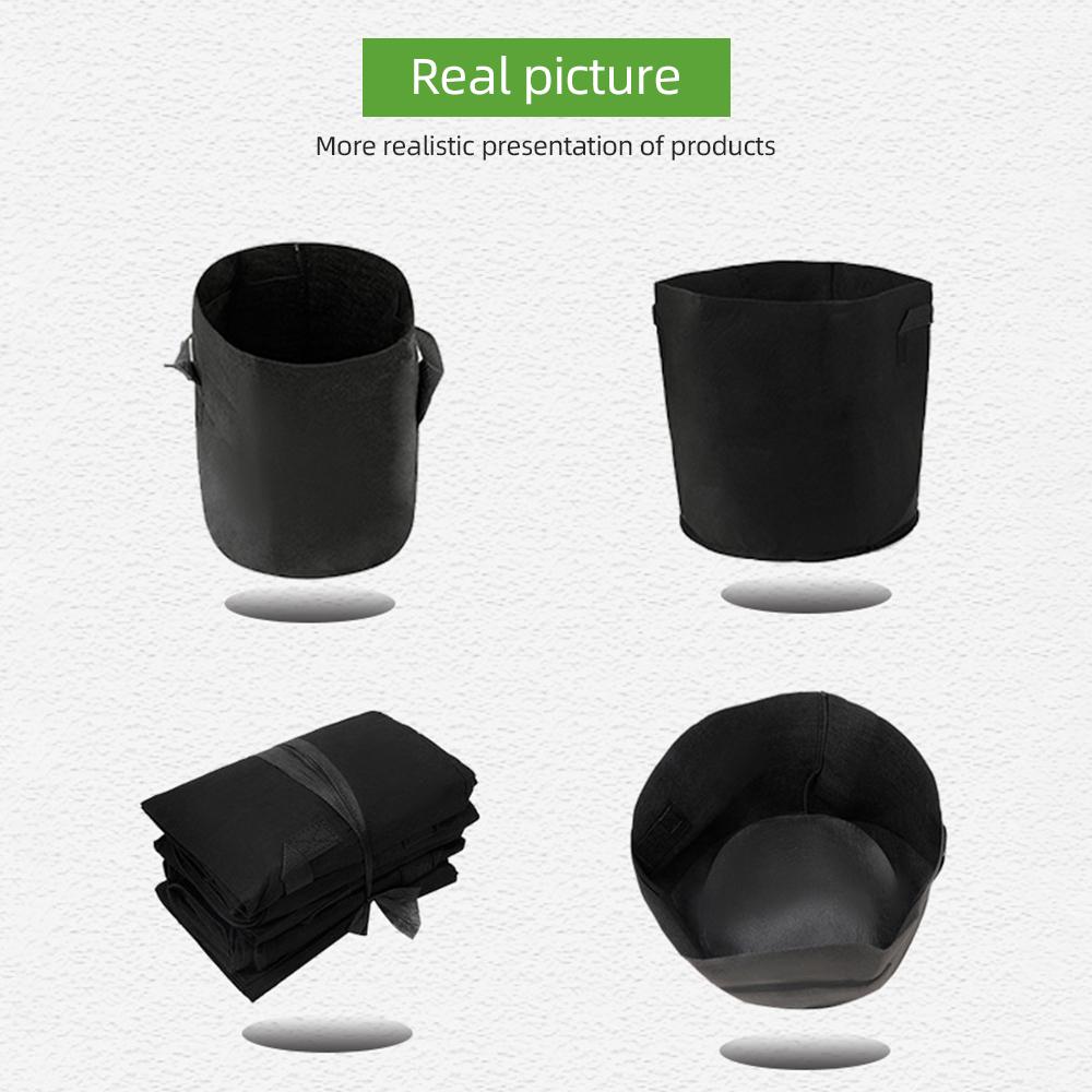 10 упаковок пакетов для выращивания растений 5 галлонов из нетканого материала, дышащие садовые пакеты для выращивания картофеля и грибов