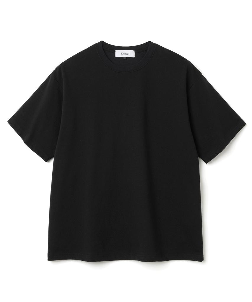 KNITTED Relax Fit Air T-Shirt Black