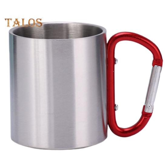 220 мл кружка для скалолазания пищевая полированная легкая полезная кружка с карабином и ручкой для скалолазания на открытом воздухе