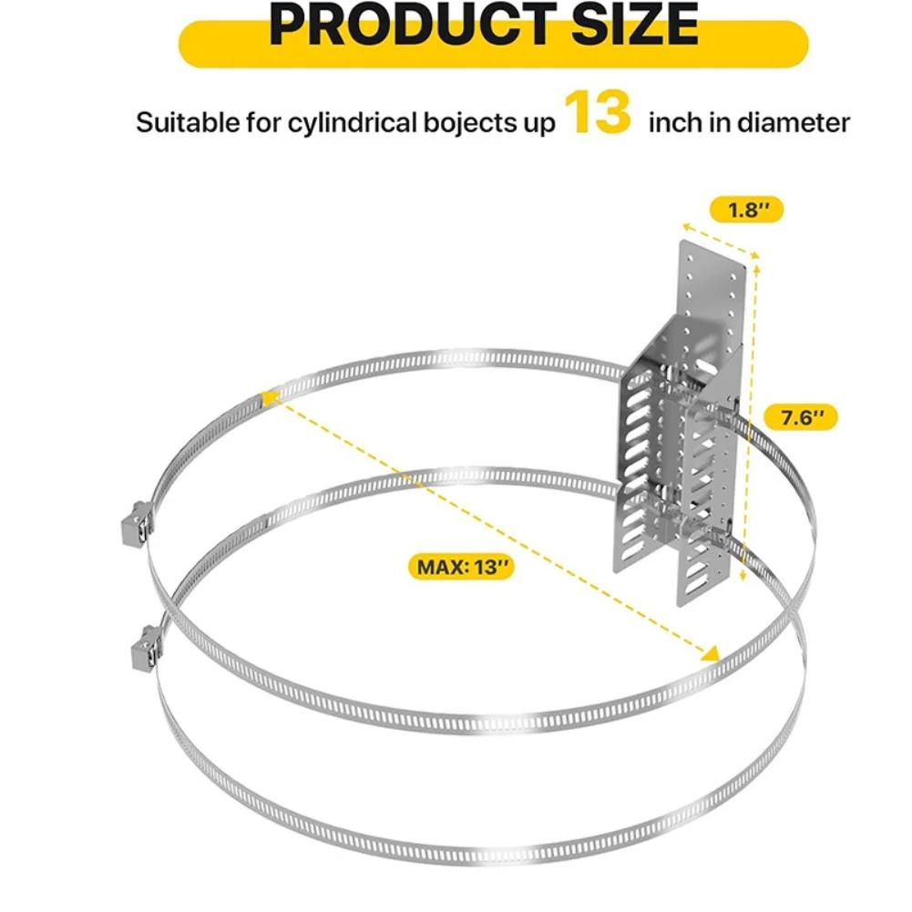 Cylinder Holder Expansion Tank Mount For Wall Mounting Flexible Tank Mounting Solution Easy Installation Fits Cylindrical Tanks