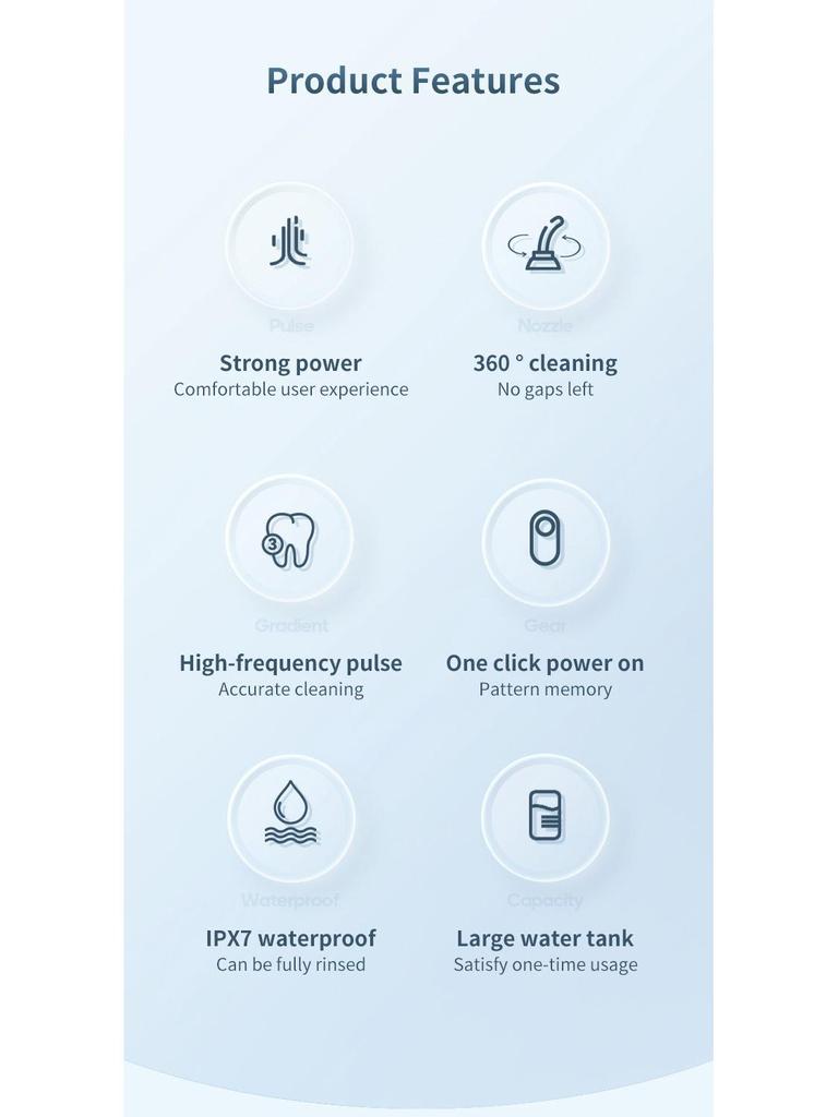 Международный электрический ирригатор для полости рта с большим резервуаром для воды — очиститель полости рта, зубная нить и ополаскиватель для улучшенного ухода за полостью рта