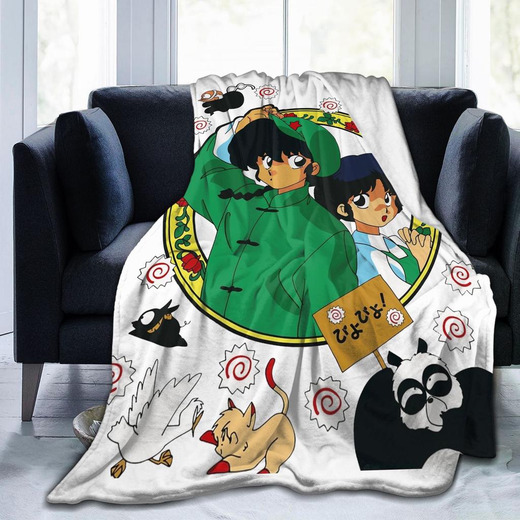Пледы Ranma Akane Коралловый Флис Плюшевые Осень/Зима Аниме Многофункциональный Ультра-Мягкий Плед для Кровати Постельное Белье для Улицы