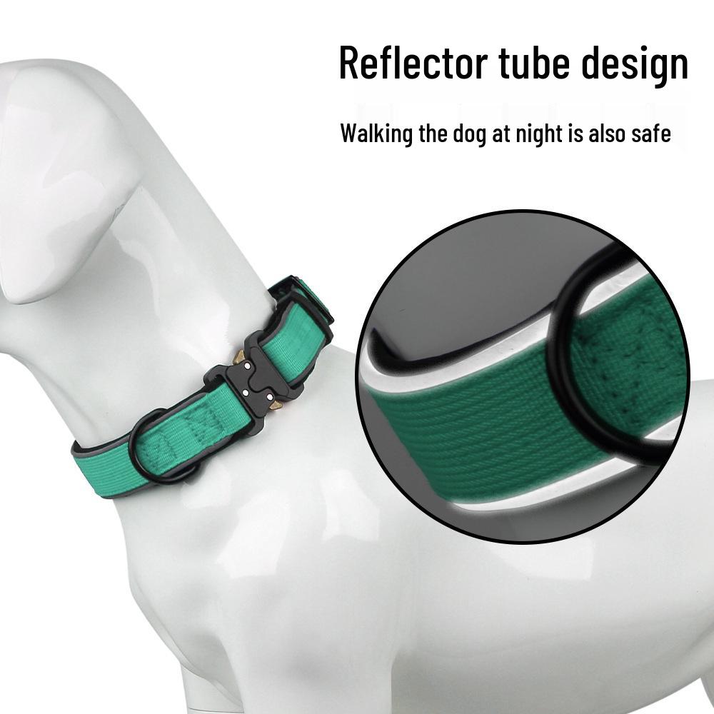 Светоотражающий тактический ошейник для собак средних и крупных пород: Колли, Золотистый ретривер, Лабрадор