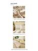 Class A Double Layer Gauze Floral Jacquard Bamboo Cotton Bedding Set - Fresh Design for Student Dormitory
