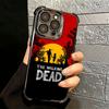 The Walking Deads Plating Phone Case For Iphone 16 17 Pro Max Air 16E 14 15 Plus 12 13 Mini Anti-Fall Airabag Cover