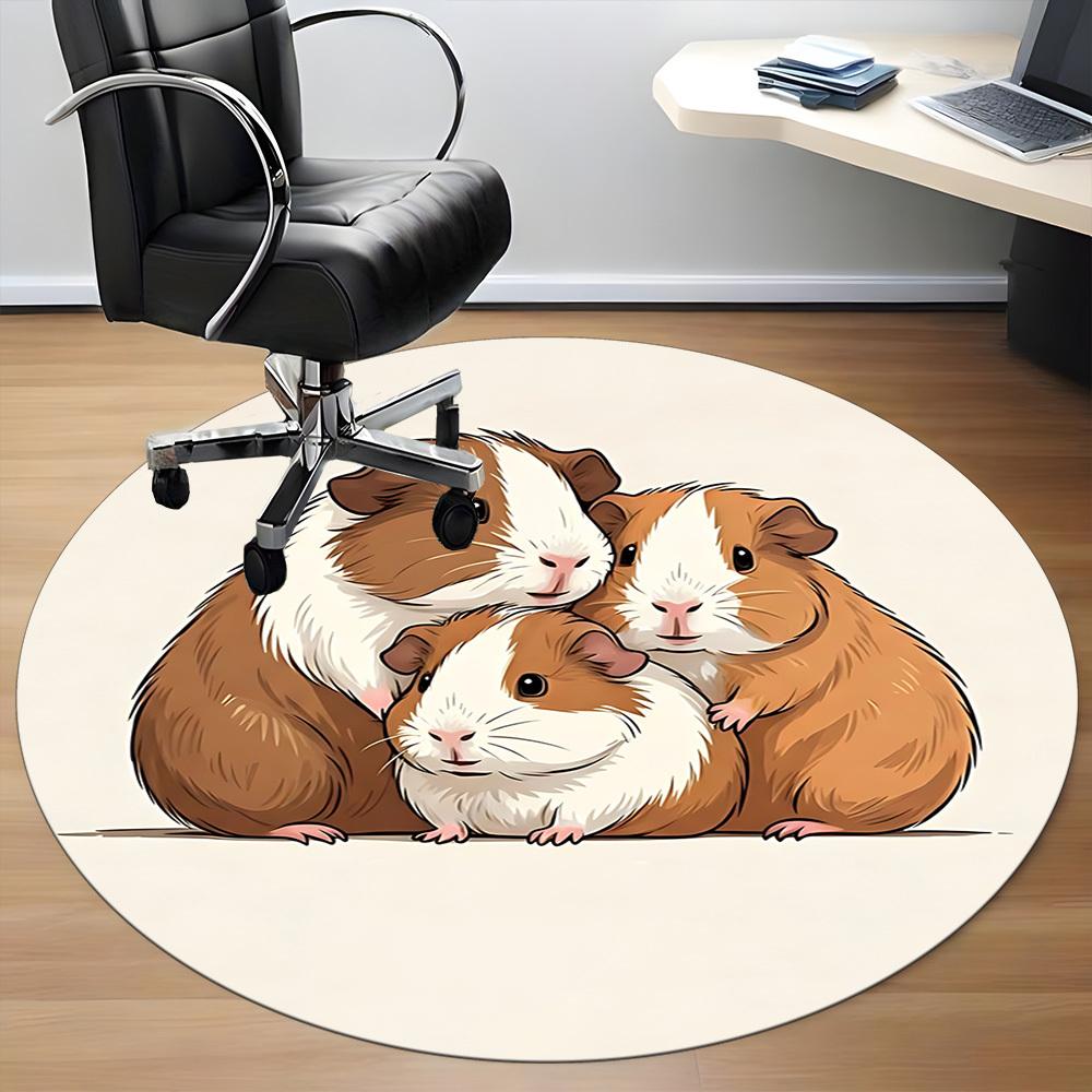 1pc Guinea pigs Carpet for Office, Non-slip, Soft and Durable Office Rug, Perfect for Office yy260128066