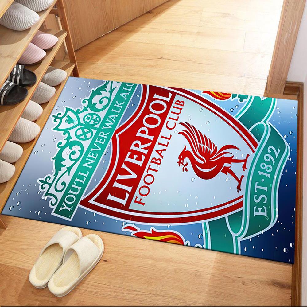 Liverpool Football Club Floor Rug Office Rug Suitable For Bedrooms Playrooms Study Room Dining Room Antislip Carpet Anime Office Decor