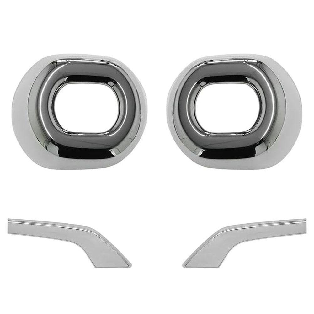 For 24 Suzuki Spacia Custom M K04 Series Modified Front Lamp Frame Car Fog Decorative Plating Cover Special Tools Accessori L8I6