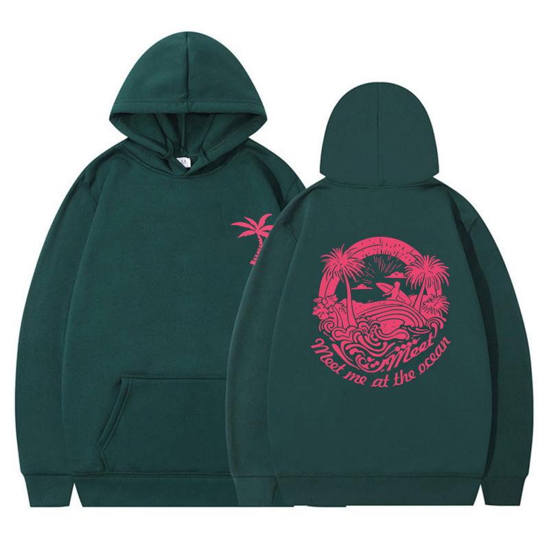 2025 Winter Japanese & Korean Loose Drop Shoulder Casual Hooded Sweatshirt