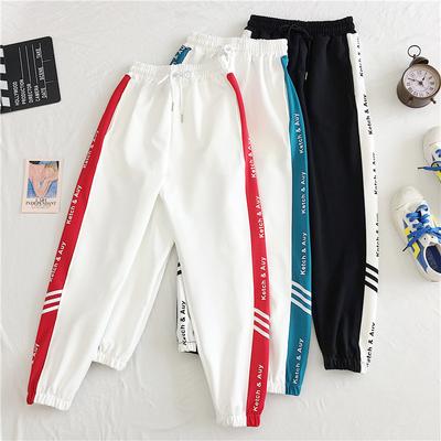 Лоскутные брюки-карго в стиле хип-хоп, женские модные повседневные шаровары, весенние женские спортивные брюки в стиле Харадзюку