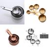 Elegant Steel Stainless Measuring Cup Set With Accurate Scale For Baking And Cooking