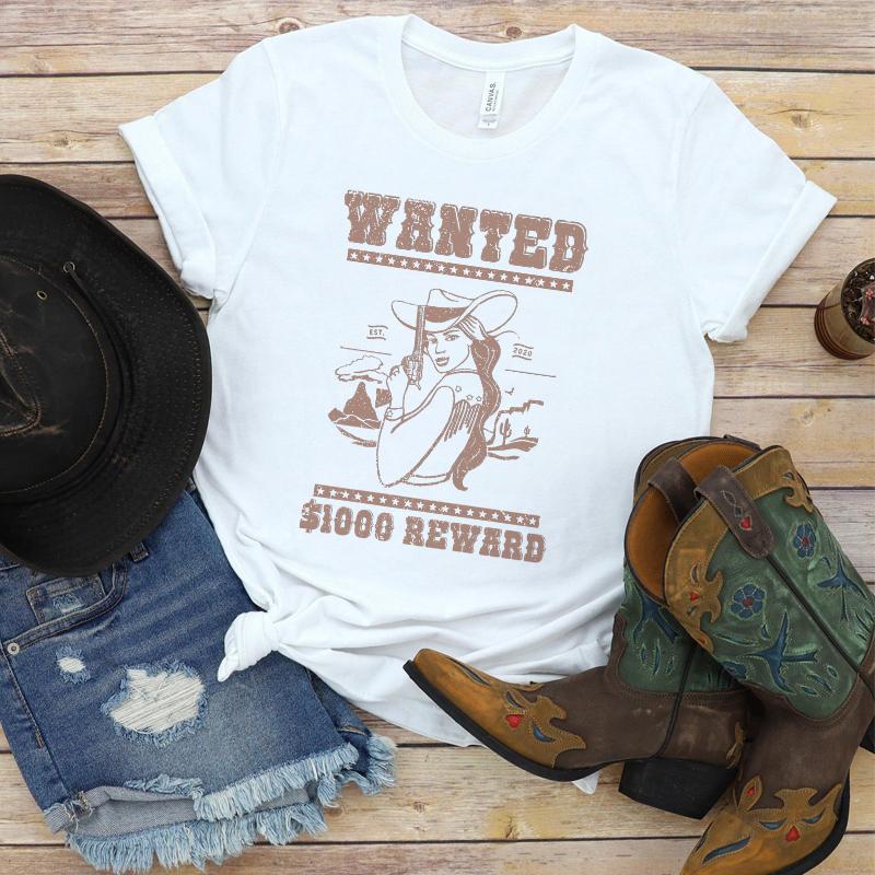 Футболка Kuakuayu Hjn Rodeo Cowgirl в западном стиле, винтажный эстетический топ, забавная футболка для деревенской девушки, женские хлопковые милые футболки с рисунком