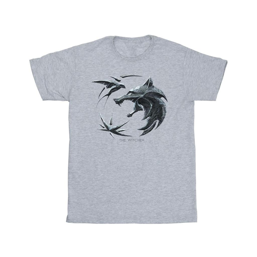 Мужская футболка Netflix с логотипом The Witcher Wolf