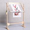 Desktop Embroidery Floor Stand Solid Wood Cross Stitch Frame for DIY Needlework Adjustable Solid Wood Cross Stitch Rack Sewing