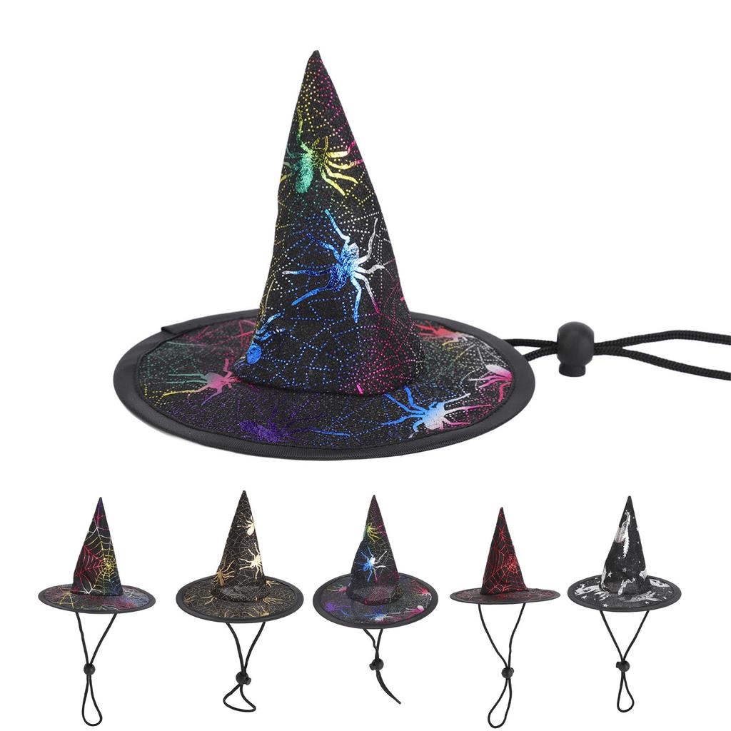 Шляпы для маленьких собак на Хэллоуин со стальным кольцом, милые модные шляпы для вечеринки на Хэллоуин для домашних животных среднего размера