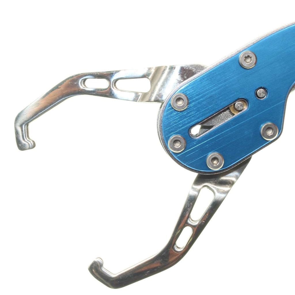 1091 Fish Carbon Fiber Fish Grip (Iregui) Grip, Pistol-Shaped (Blue)