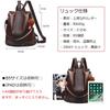 Zhongningyifeng ZNYF Backpack with Zippered Shoulder Popular with Girls Women's Back, Leather, Anti-theft, Waterproof, 2-Way Bag, (Coffee)