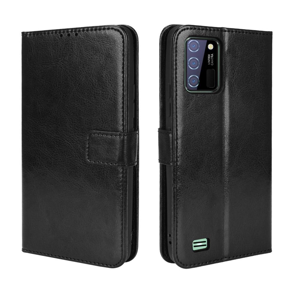 Для Oukitel C25 Чехол-бумажник с подставкой и слотами для карт – Ударопрочный, пылезащитный, деловой, сверхпрочный, откидная крышка из кожи