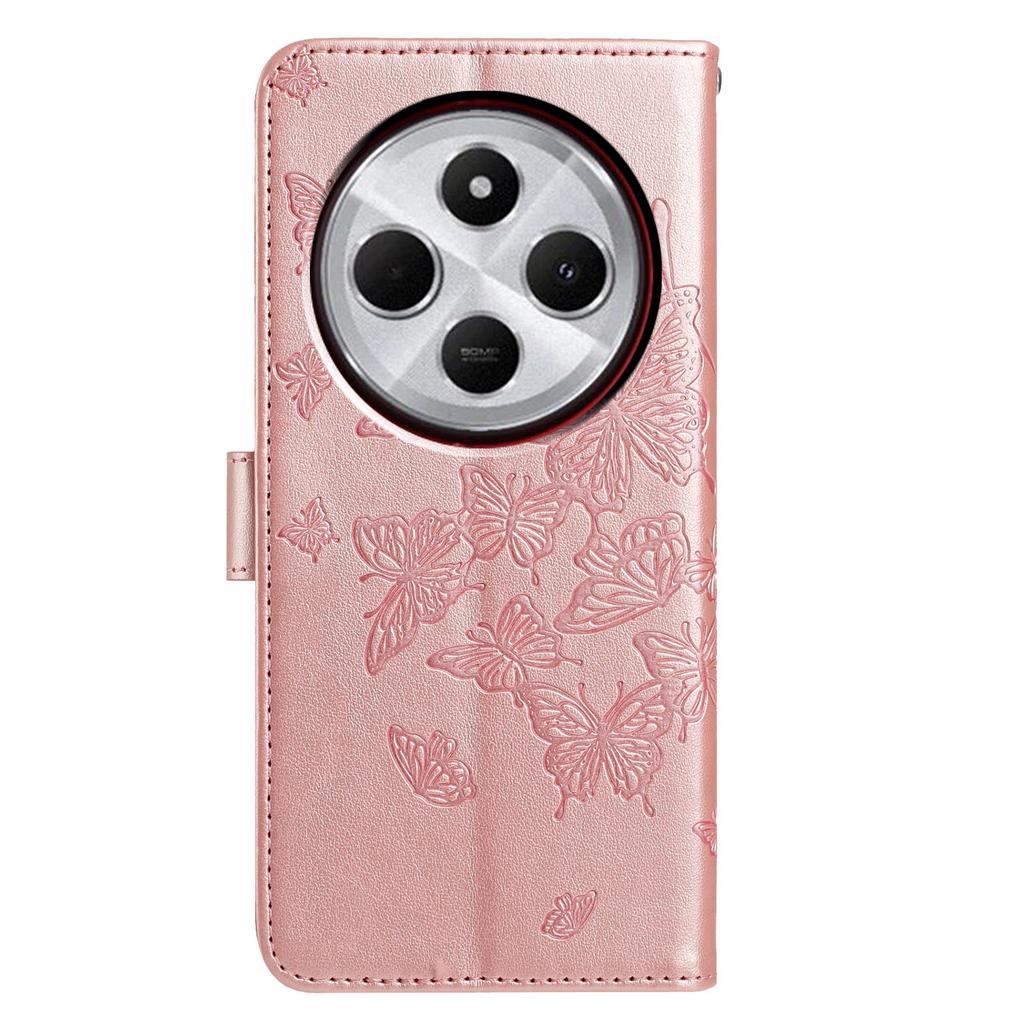 Чехол-кошелек для Xiaomi Redmi 14C 4G/14C 5G/14R 5G/A4 5G/A3 Pro 4G/Poco C75 4G/Poco M7 5G из ПУ кожи, чехол для телефона с ремешком