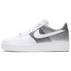 Air Force 1 07 Белые серебристо-металлические женские кроссовки DD6629-100
