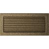 Vent Cover 17x37 Black and Gold with Blinds