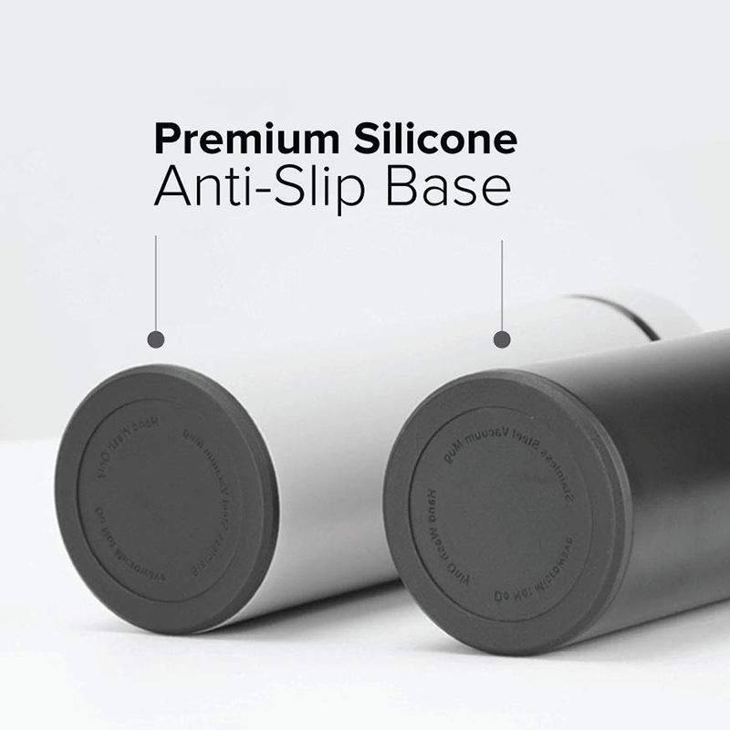 Умная бутылка для воды из нержавеющей стали, герметичная, с двойными стенками, сохраняет напитки горячими и холодными, ЖК-дисплей температуры, термос, интеллектуальное измерение температуры