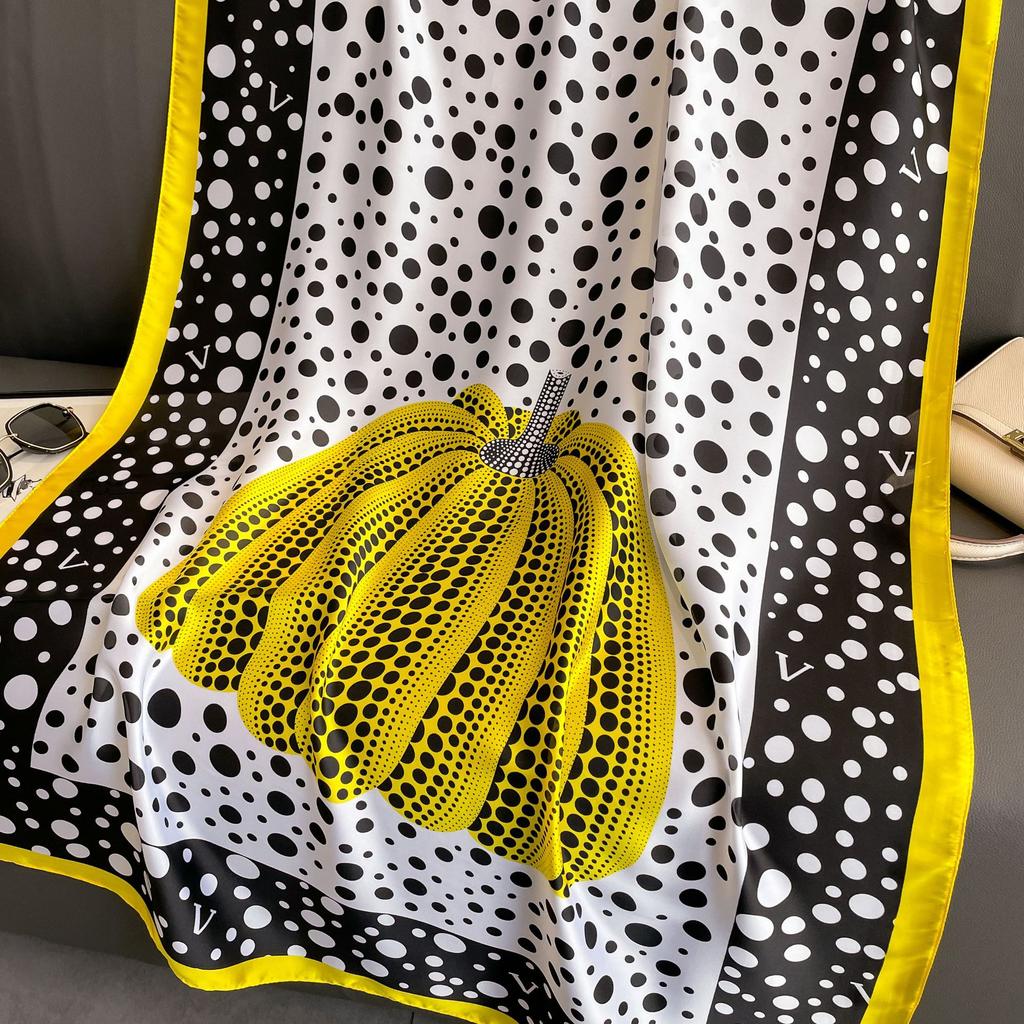 Шелковый шарф с принтом ботанических цветов, весна и лето, новый атласный шарф Li Jin, темпераментная женская шаль