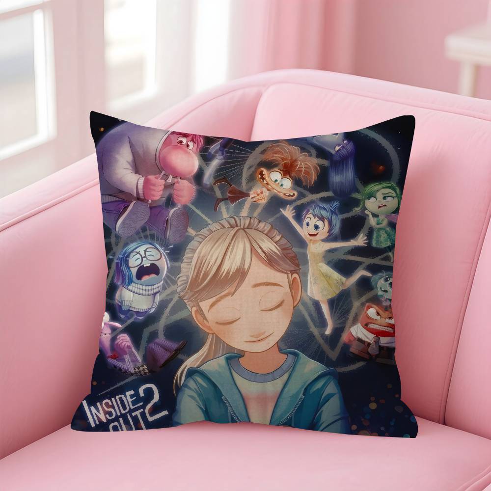 Movie cartoon IInside FUN Out Cushion Cover Inches Farmhouse Decor Home Throw Pillow Covers for Couch Decorations