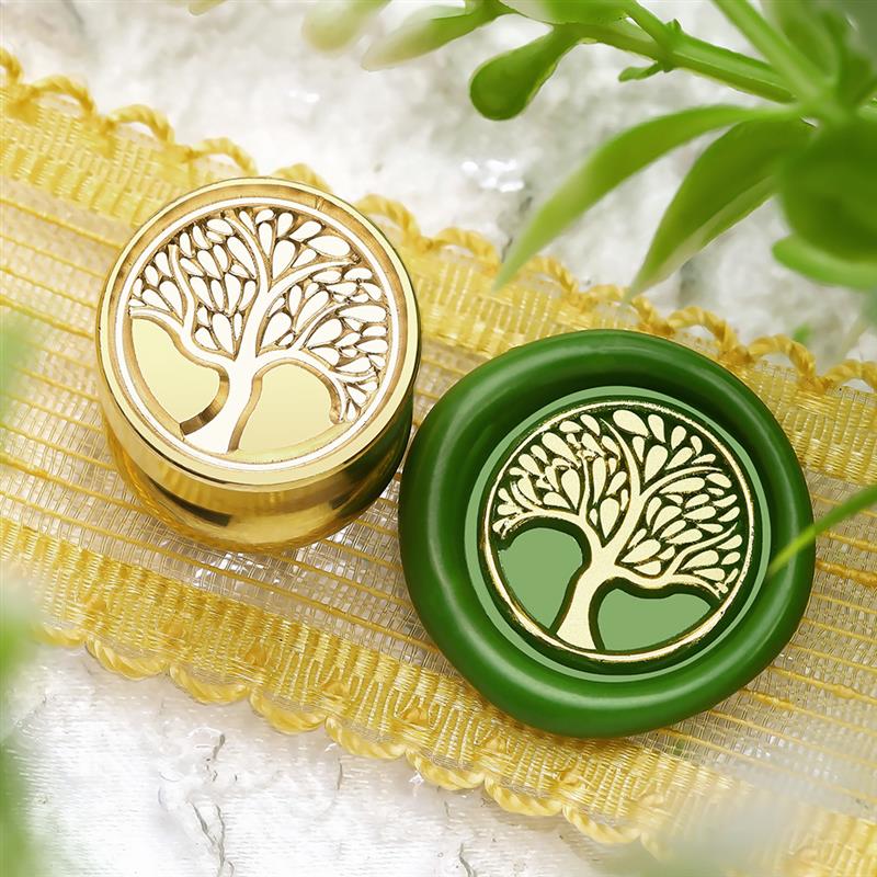 1.5cm Mini Plant Seal Stamp Leaf Rose DIY Sealing Wax Seal Decorative Greeting Cards/Invitations/Envelopes/Handbooks/Scrapbook
