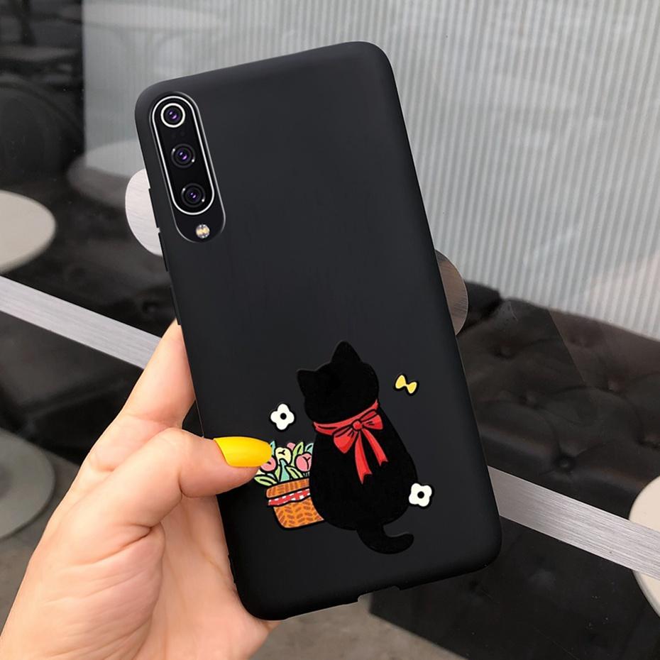Phone Case For Xiaomi Mi 9 Lite Case Cute Silicone Back Cover For Xiaomi Mi 9 SE Mi9 9SE Mi9lite Phone Shell Soft TPU Bumper