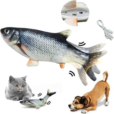 Игрушки для кошек Рыба USB зарядное устройство Рыба Интерактивная электрическая дискета Рыба Игрушка для кошек Реалистичные игрушки для домашних животных Кошки жевать игрушки для питомцев Товары для домашних животных Кошки Собаки