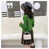 Flower Decoration Crossbody Bags Pearl Handle Shoulder Bag Fashion Kid's Handbag  Children