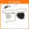 Fashion Metal Women Waist Chain With Detachable Heart Shaped Bag Pendant For Outdoor Wear