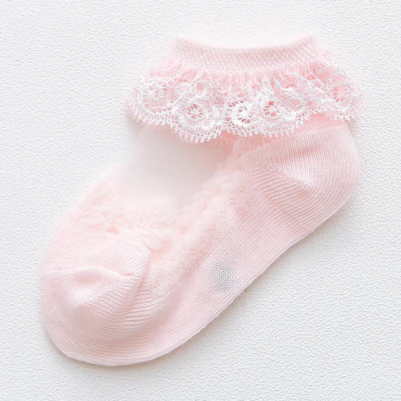 0 To 6 Yrs Cotton Eyelet Flower Socks Toddler Baby Child Girls Ruffle Lace Ankle Cotton Dress Socks Princess Summer
