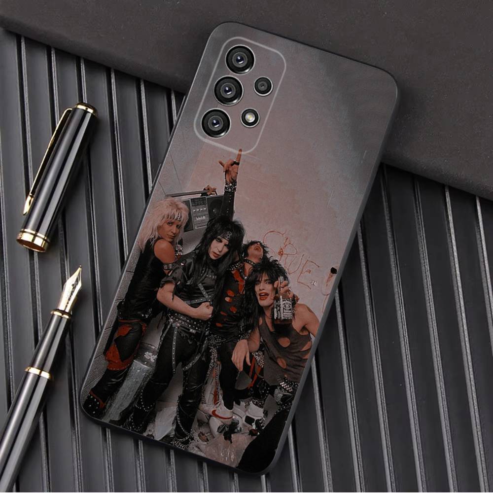 Чехол для телефона Rock M-Motley C-Crue для Samsung Galaxy A13, A21s, A22, A31, A32, A52, A53, A71, A80, A91 Мягкий черный корпус