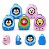 Cute Fidget Keychain 3D Printed Pendant Decoration Mini Pet Backpack Click toy  Children