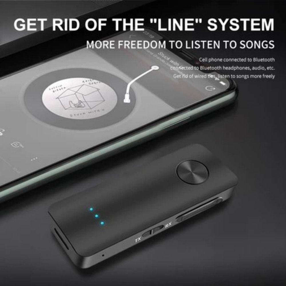 3,5 мм AUX Bluetooth 5.3 Аудиоприемник Беспроводной аудиопередатчик Для автомобиля Самолета Телевизора ПК Динамика