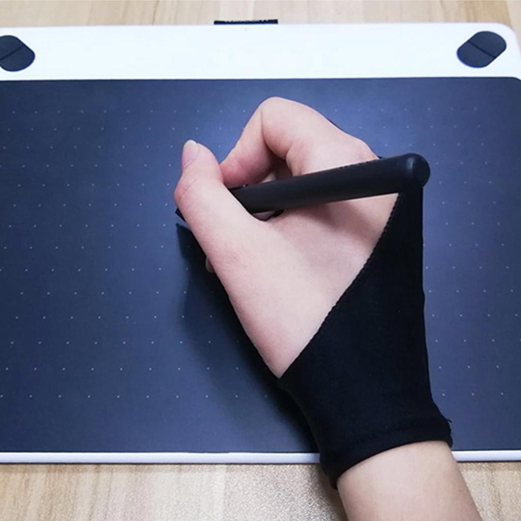 2 шт. перчатка с двумя пальцами для рисования и графический планшет с ручкой для художника