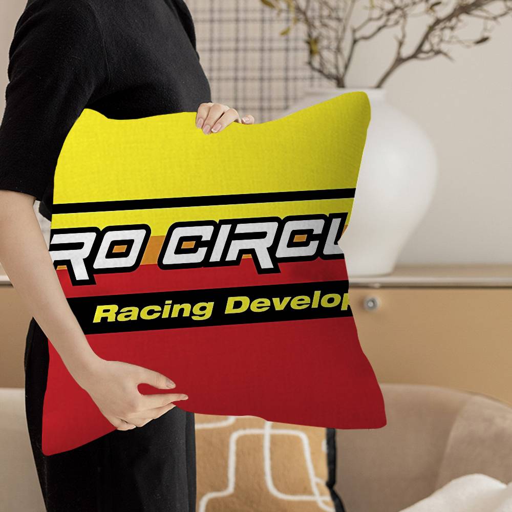 Motorcycle Garage Pro Circuit Cushion Cover Pillowcase Upholstery Sofa Throw Pillow Home Decor Pillowcas