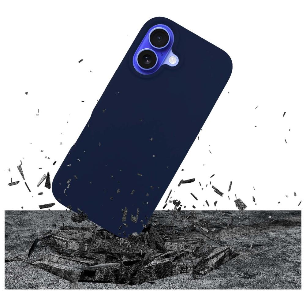 Etui 3Mk Silicone Case Do Iphone 16, Granatowe