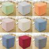 T-Shape Jacquard Ottoman Cover Solid Color Footrest Slipcover New Square Stool Cover  Home Decor