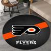 1PC Flyers Hockey Team Round Rug, Non-slip Chair Mat, Home Decor, Circle Carpet Perfect for Office, Bedroom, Living Room,Christmas gift