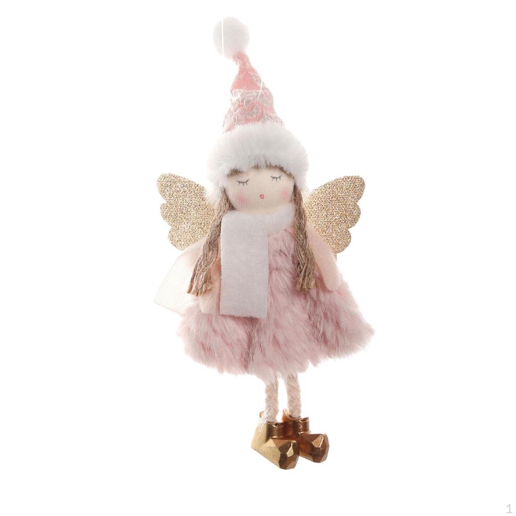 Angel Doll Decoration Decorative Plush Pendants Xmas Tree Ornament for Year Fairy Presents