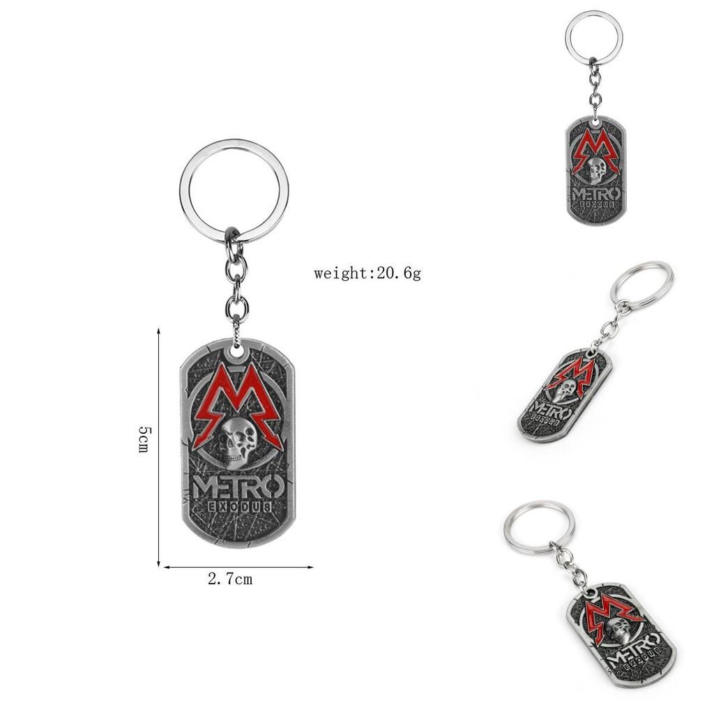 Кулон-подвеска Metro Exodus Череп со сплавным геометрическим дизайном для фанатов игры