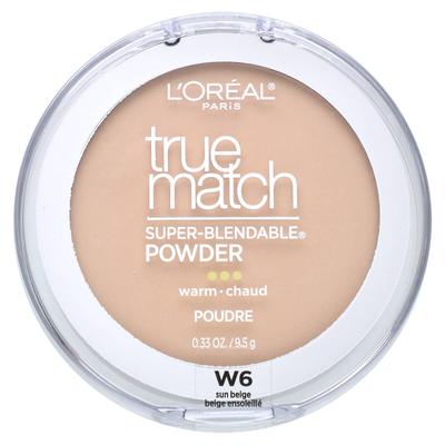 L'Oréal, True Made, суперсмешиваемая пудра, W6 Sun Beige, 9,5 г, 0,33 унции