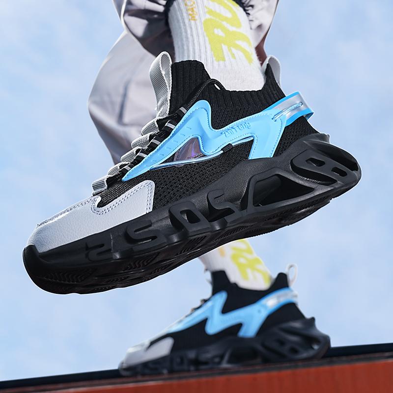 Спортивные кроссовки, мужские сетчатые дышащие повседневные туфли на платформе, мужские кроссовки в уличном стиле, женские кроссовки для бега, пара