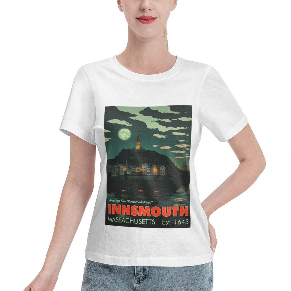Everyday Essential Greetings From Innsmouth Mass Unisexs Tshirt Trendy Casual Female Casual Tshirt