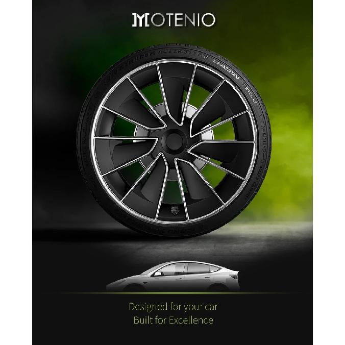 4PCS 19 Inch Knife Wheel Cover Design For TESLA Model Y 2020-2024 Hubcaps Performance Wheel Cap Full Rim Cover Accessories