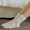 Biarritz Socks Fluffy Ribbon Pattern Sleep Socks 3 Colors