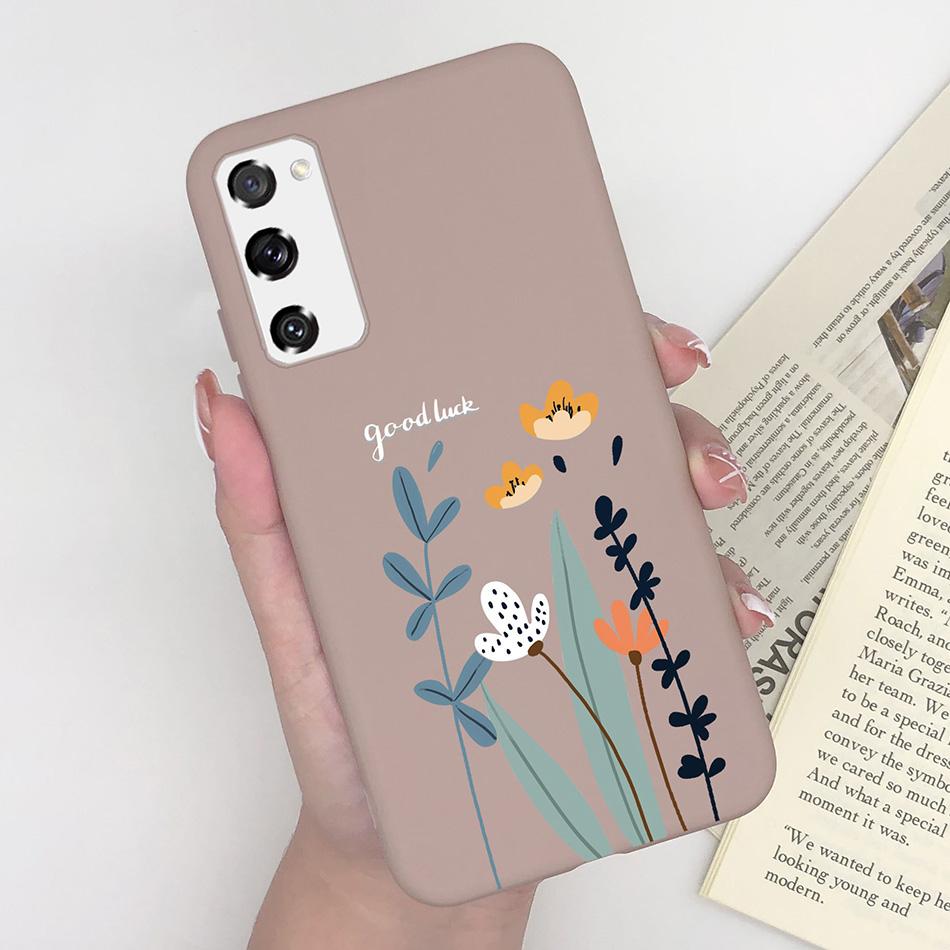 Case for Fundas Samsung Galaxy S20 FE S 20 FE S20FE Case Samsung S20 FE Phone Silicone Flower Cute Soft Back Cover Cases Bumper